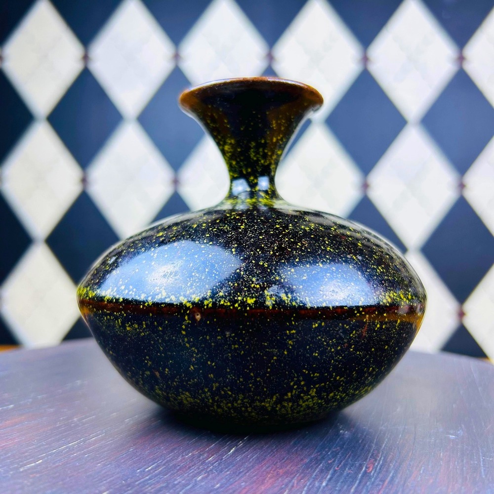 Jean Paul‎ Stowe Vt Signed Studio Pottery Jewel Scale Vase Modernist